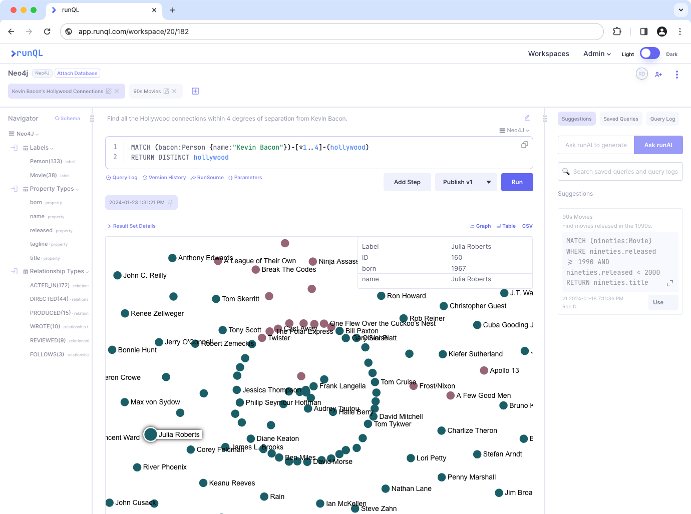 neo4j support