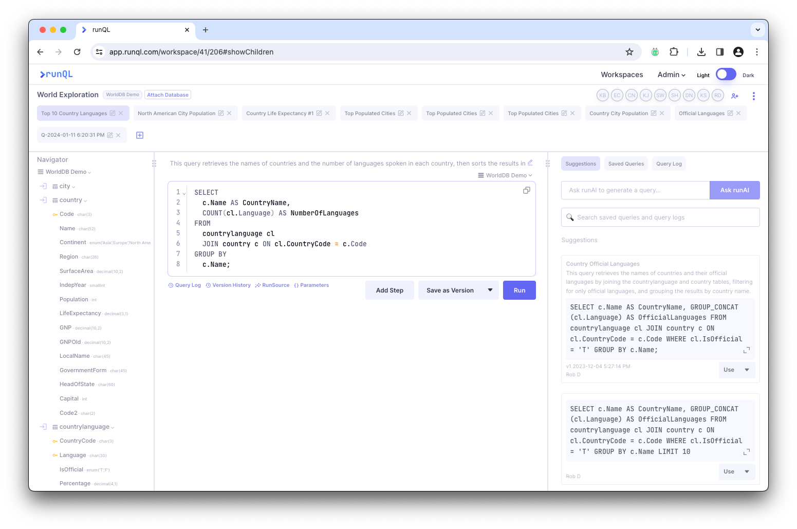 query reuse